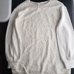 Isabel Maternity by Ingrid & Isabel Sweaters - Fleece Lace Front Sweatshirt Isabel Maternity XS Isabel Maternity by Ingrid & Isabel Sweaters - Fleece Lace Front Sweatshirt Isabel Maternity XS
